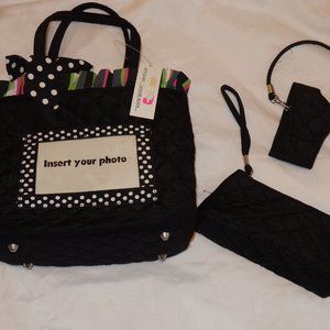 Black Cotton Photo Purses